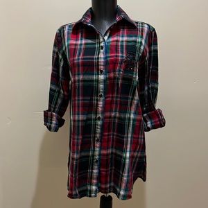 Ralph Lauren red plaid button down shirt small